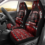 Ngapuhi Aotearoa Meri Kirihimete Car Seat Cover Maori Kiwi Bird Silver Fern Koru Pattern
