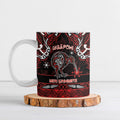 Personalised Ngapuhi Aotearoa Meri Kirihimete Ceramic Mug Maori Kiwi Bird Silver Fern Koru Pattern