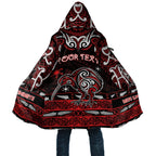 Personalised Ngapuhi Aotearoa Meri Kirihimete Cloak Maori Kiwi Bird Silver Fern Koru Pattern