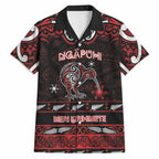 Personalised Ngapuhi Aotearoa Meri Kirihimete Hawaiian Shirt Maori Kiwi Bird Silver Fern Koru Pattern