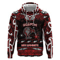 Personalised Ngapuhi Aotearoa Meri Kirihimete Hoodie Maori Kiwi Bird Silver Fern Koru Pattern