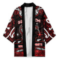 Personalised Ngapuhi Aotearoa Meri Kirihimete Kimono Maori Kiwi Bird Silver Fern Koru Pattern
