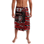 Personalised Ngapuhi Aotearoa Meri Kirihimete Lavalava Maori Kiwi Bird Silver Fern Koru Pattern