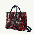 Ngapuhi Aotearoa Meri Kirihimete Leather Bag Maori Kiwi Bird Silver Fern Koru Pattern