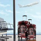 Ngapuhi Aotearoa Meri Kirihimete Luggage Cover Maori Kiwi Bird Silver Fern Koru Pattern