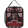 Ngapuhi Aotearoa Meri Kirihimete Lunch Bag Maori Kiwi Bird Silver Fern Koru Pattern
