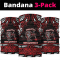 Ngapuhi Aotearoa Meri Kirihimete Neck Gaiter Maori Kiwi Bird Silver Fern Koru Pattern
