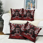 Ngapuhi Aotearoa Meri Kirihimete Pillow Cover Maori Kiwi Bird Silver Fern Koru Pattern