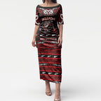 Personalised Ngapuhi Aotearoa Meri Kirihimete Puletasi Maori Kiwi Bird Silver Fern Koru Pattern