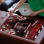 Ngapuhi Aotearoa Meri Kirihimete Puzzle Maori Kiwi Bird Silver Fern Koru Pattern