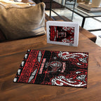Ngapuhi Aotearoa Meri Kirihimete Puzzle Maori Kiwi Bird Silver Fern Koru Pattern