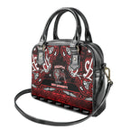 Ngapuhi Aotearoa Meri Kirihimete Shoulder Handbag Maori Kiwi Bird Silver Fern Koru Pattern
