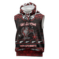Personalised Ngapuhi Aotearoa Meri Kirihimete Sleeveless Hoodie Maori Kiwi Bird Silver Fern Koru Pattern