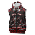 Personalised Ngapuhi Aotearoa Meri Kirihimete Sleeveless Zip Hoodie Maori Kiwi Bird Silver Fern Koru Pattern