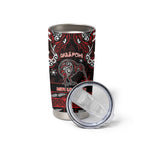 Personalised Ngapuhi Aotearoa Meri Kirihimete Tumbler Cup Maori Kiwi Bird Silver Fern Koru Pattern