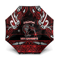 Ngapuhi Aotearoa Meri Kirihimete Umbrella Maori Kiwi Bird Silver Fern Koru Pattern