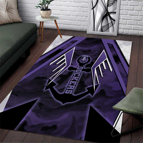 Fremantle Football Area Rug Dockers Anchor Sporty Style