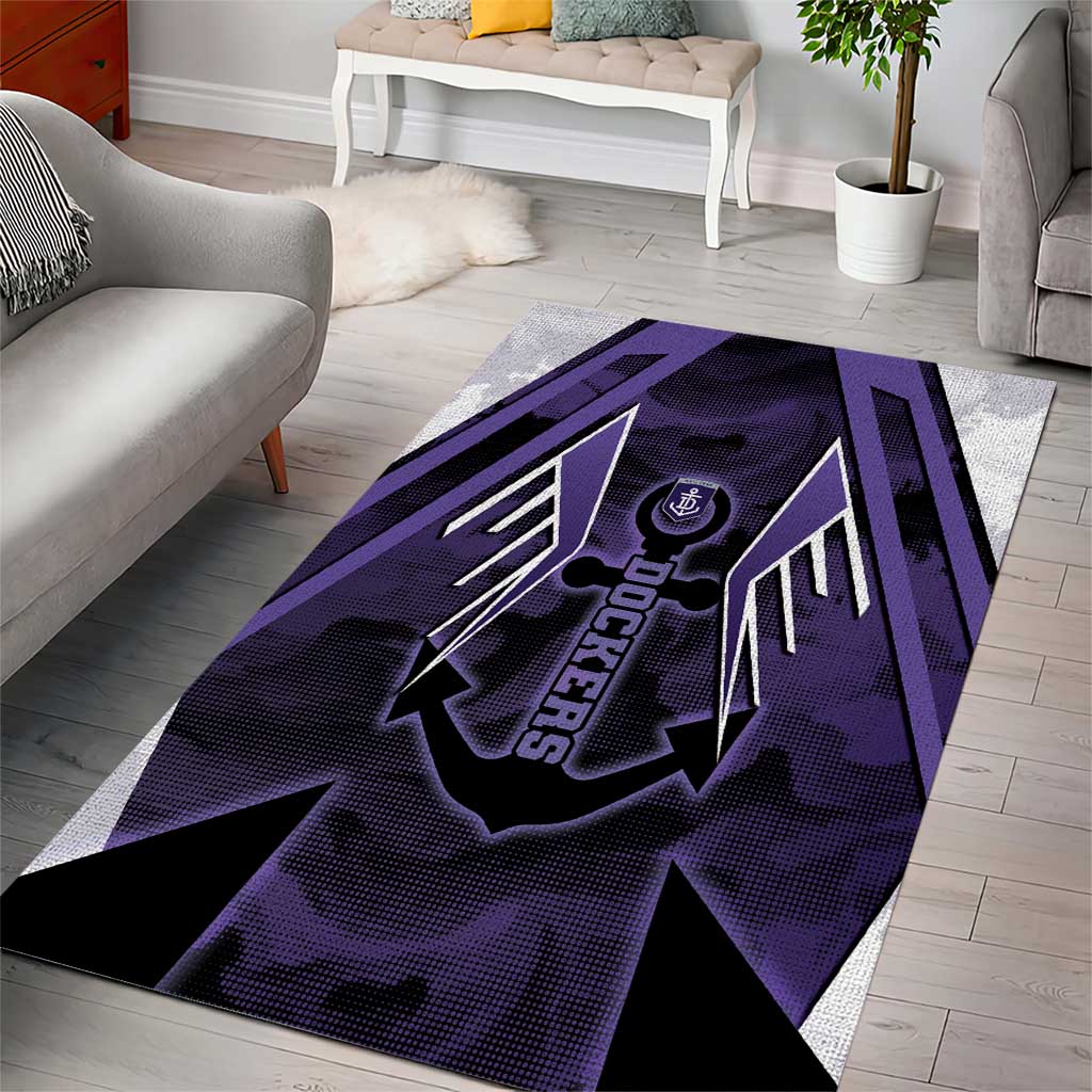 Fremantle Football Area Rug Dockers Anchor Sporty Style