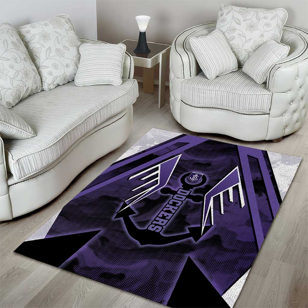 Fremantle Football Area Rug Dockers Anchor Sporty Style