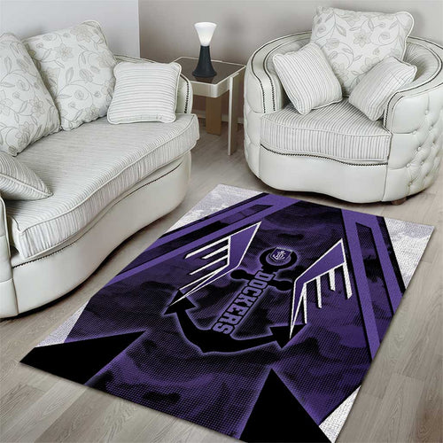 Fremantle Football Area Rug Dockers Anchor Sporty Style