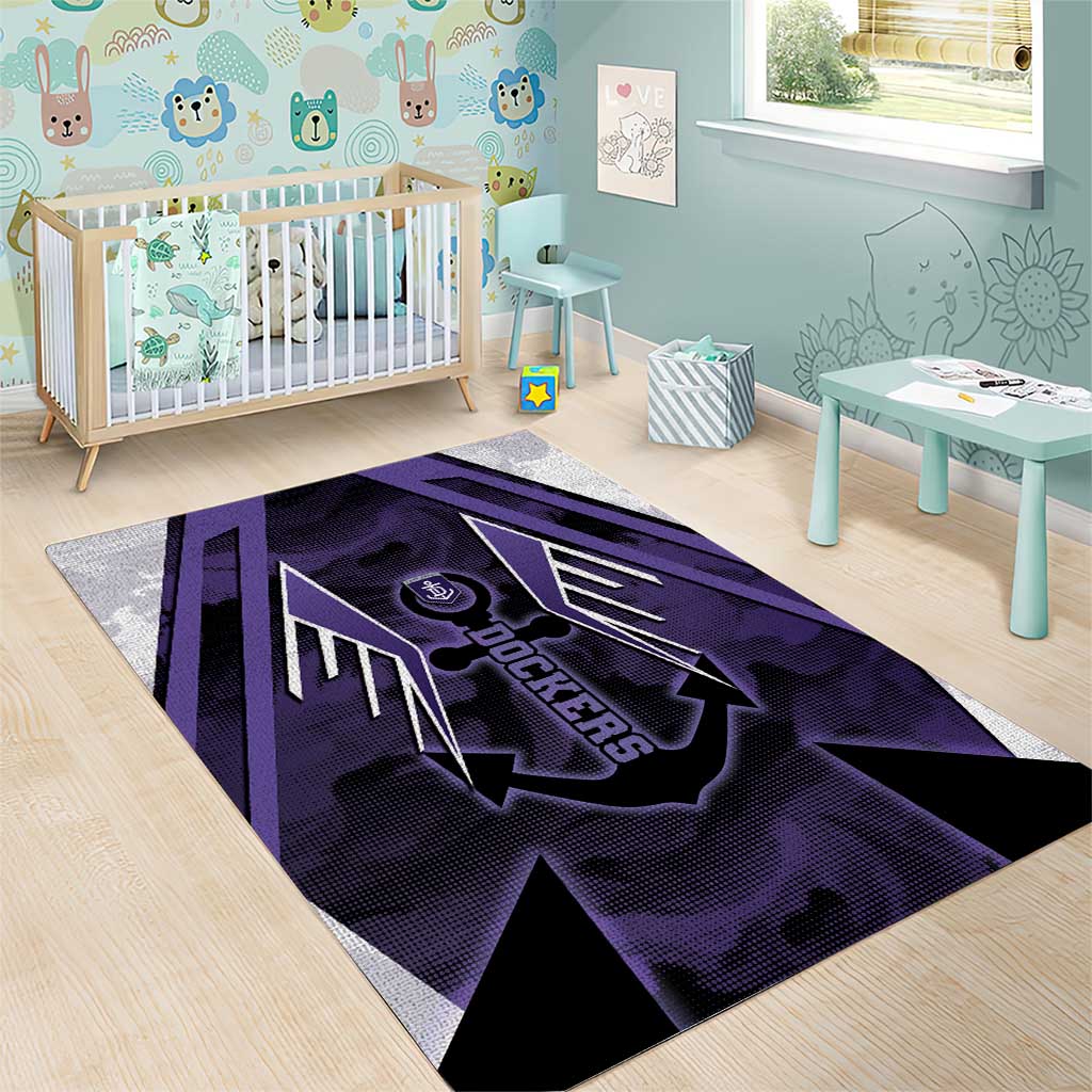 Fremantle Football Area Rug Dockers Anchor Sporty Style