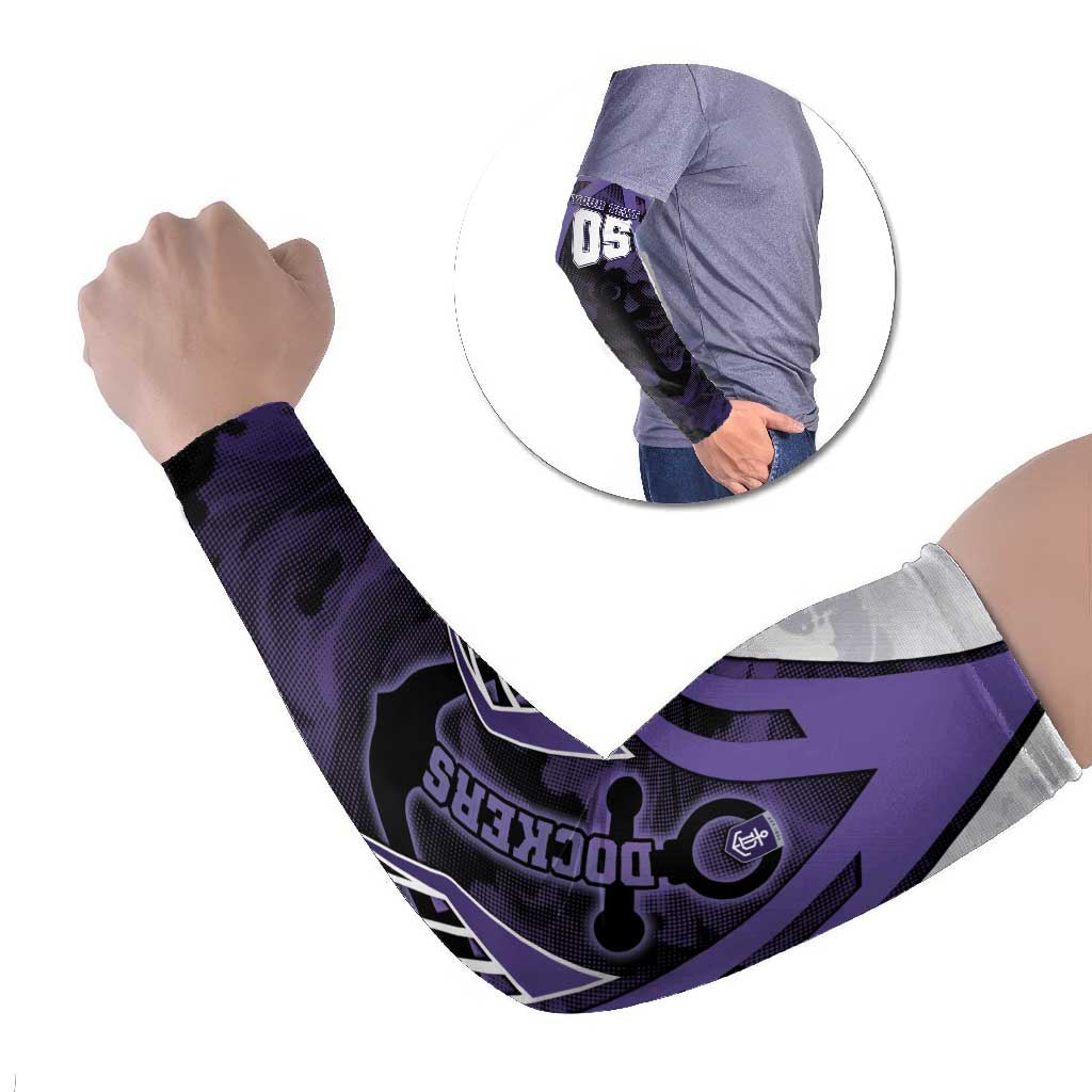 Custom Fremantle Football Arm Sleeves Dockers Anchor Sporty Style