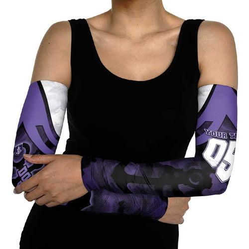 Custom Fremantle Football Arm Sleeves Dockers Anchor Sporty Style
