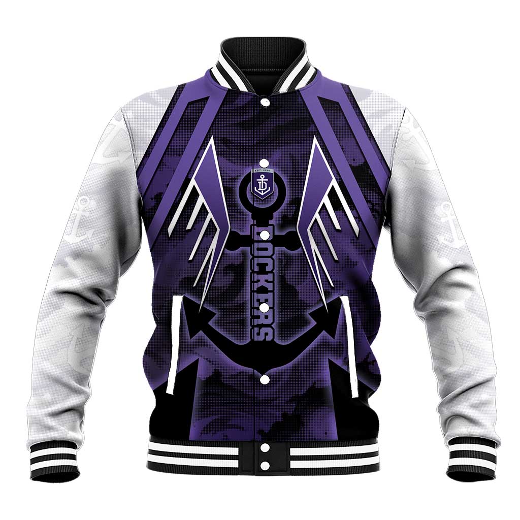 Custom Fremantle Football Baseball Jacket Dockers Anchor Sporty Style