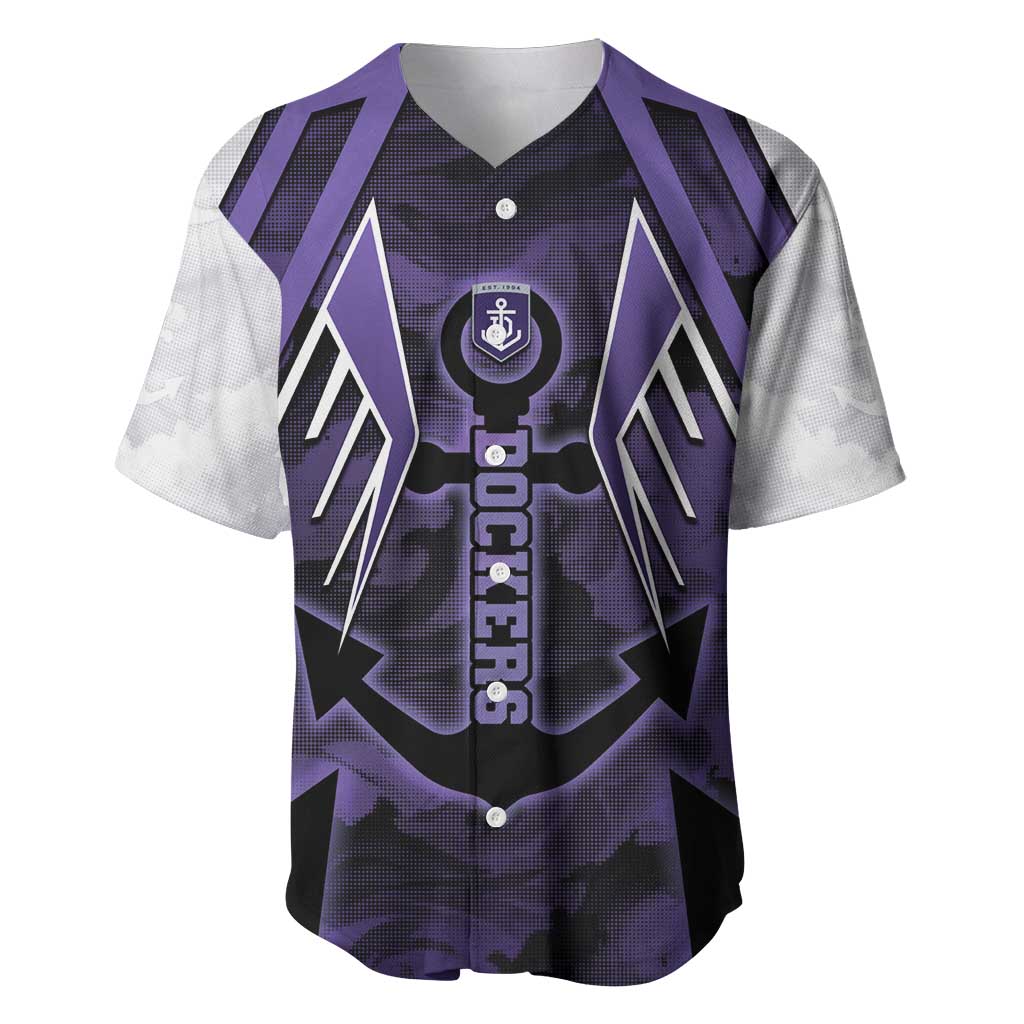 Custom Fremantle Football Baseball Jersey Dockers Anchor Sporty Style