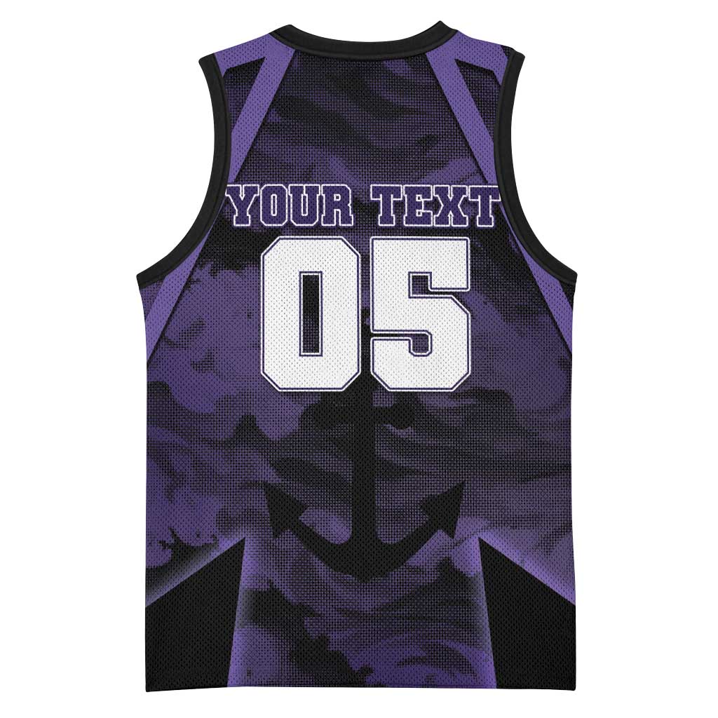 Custom Fremantle Football Basketball Jersey Dockers Anchor Sporty Style