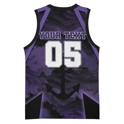 Custom Fremantle Football Basketball Jersey Dockers Anchor Sporty Style
