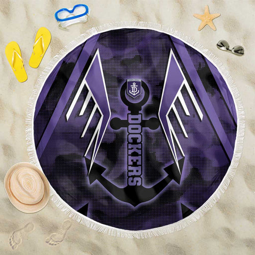 Fremantle Football Beach Blanket Dockers Anchor Sporty Style
