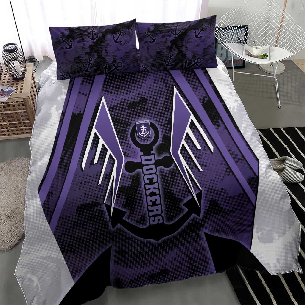Fremantle Football Bedding Set Dockers Anchor Sporty Style