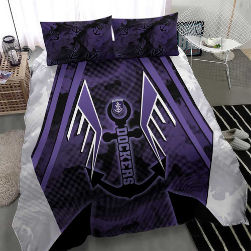 Fremantle Football Bedding Set Dockers Anchor Sporty Style