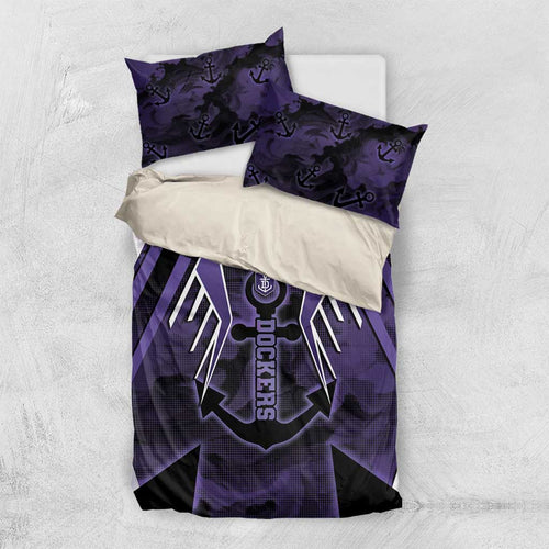 Fremantle Football Bedding Set Dockers Anchor Sporty Style