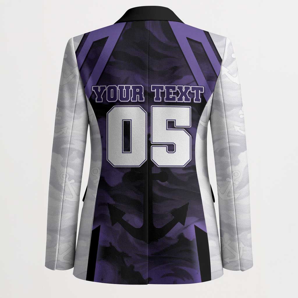Custom Fremantle Football Blazer Dockers Anchor Sporty Style