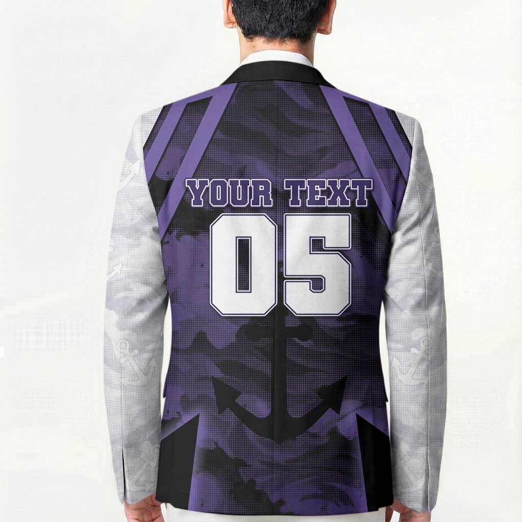 Custom Fremantle Football Blazer Dockers Anchor Sporty Style