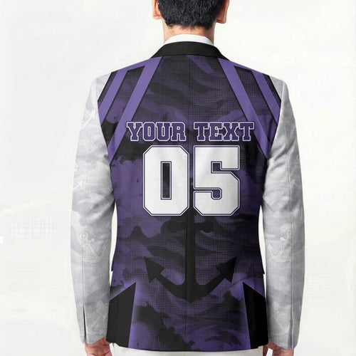 Custom Fremantle Football Blazer Dockers Anchor Sporty Style