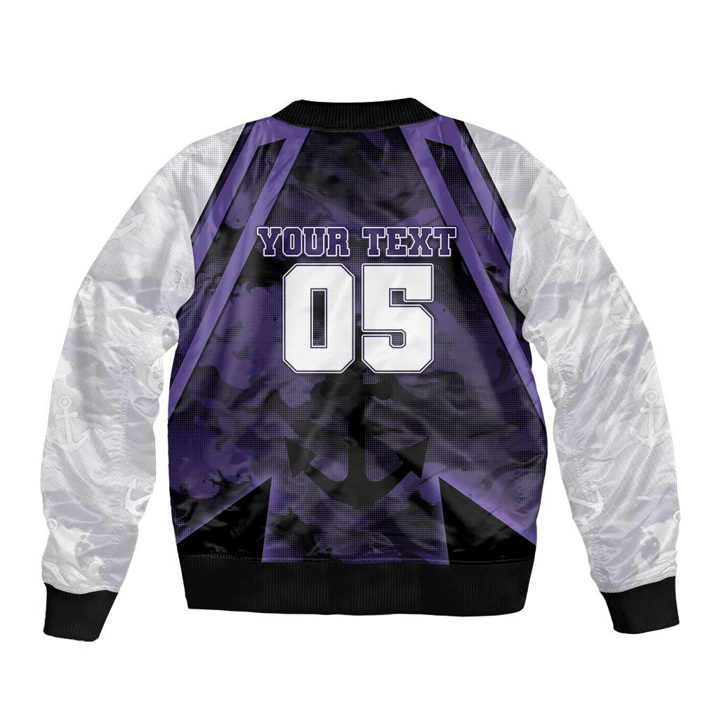 Custom Fremantle Football Bomber Jacket Dockers Anchor Sporty Style