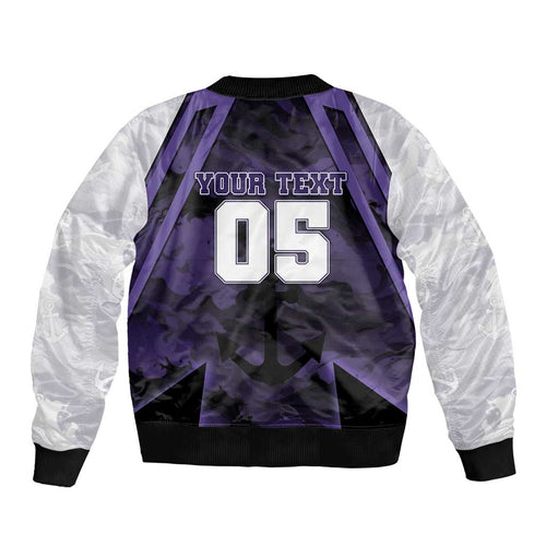 Custom Fremantle Football Bomber Jacket Dockers Anchor Sporty Style