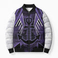 Custom Fremantle Football Bomber Puffer Jacket Dockers Anchor Sporty Style