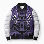 Custom Fremantle Football Bomber Puffer Jacket Dockers Anchor Sporty Style