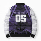 Custom Fremantle Football Bomber Puffer Jacket Dockers Anchor Sporty Style
