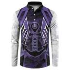Custom Fremantle Football Button Sweatshirt Dockers Anchor Sporty Style