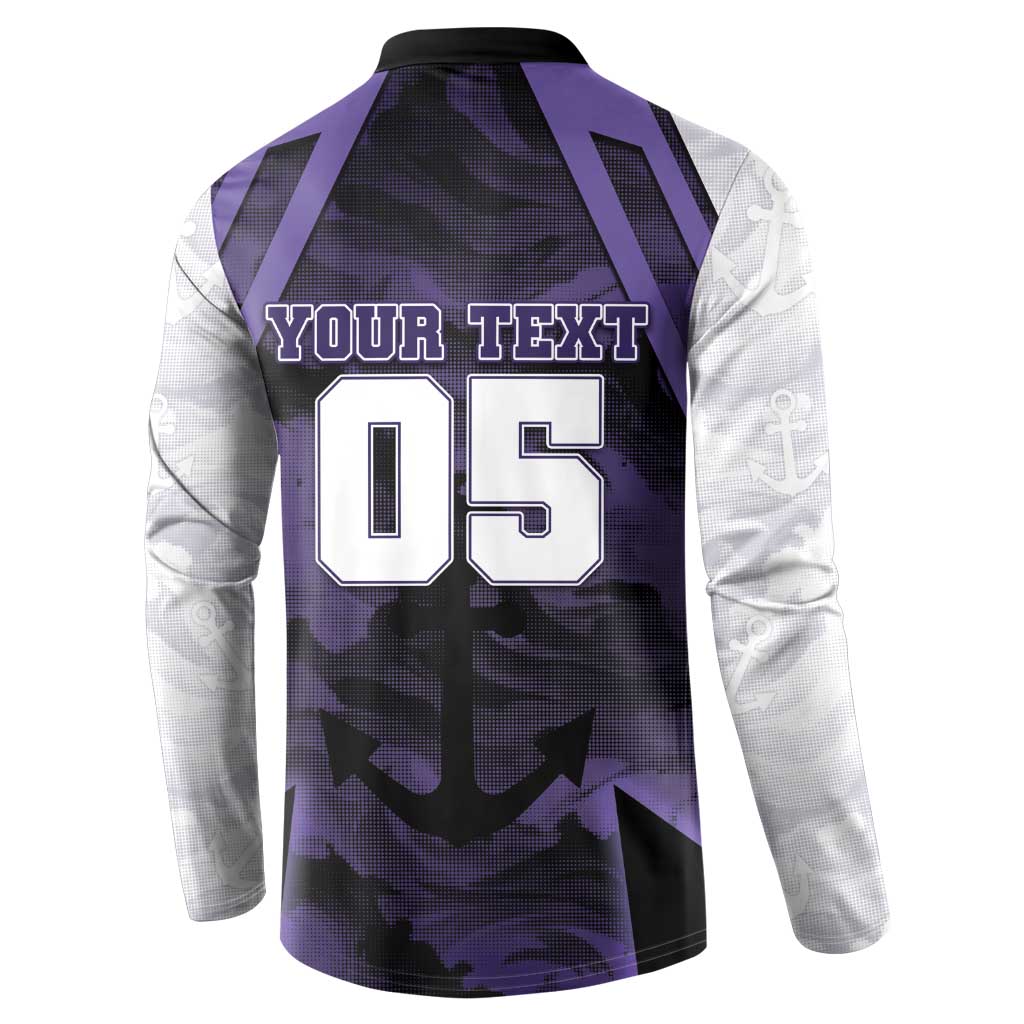 Custom Fremantle Football Button Sweatshirt Dockers Anchor Sporty Style