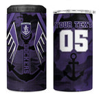 Custom Fremantle Football 4 in 1 Can Cooler Tumbler Dockers Anchor Sporty Style