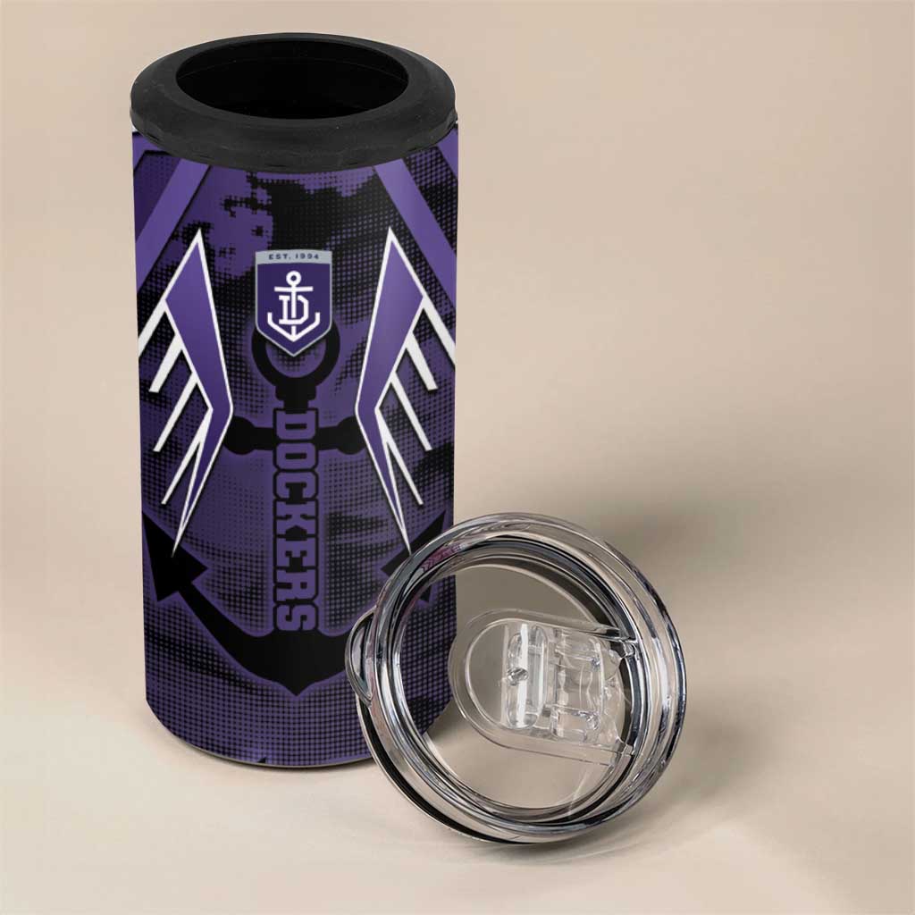 Custom Fremantle Football 4 in 1 Can Cooler Tumbler Dockers Anchor Sporty Style