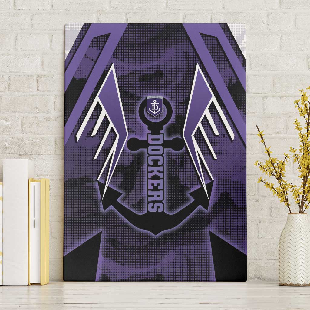 Fremantle Football Canvas Wall Art Dockers Anchor Sporty Style