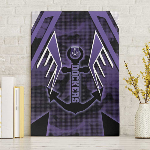 Fremantle Football Canvas Wall Art Dockers Anchor Sporty Style