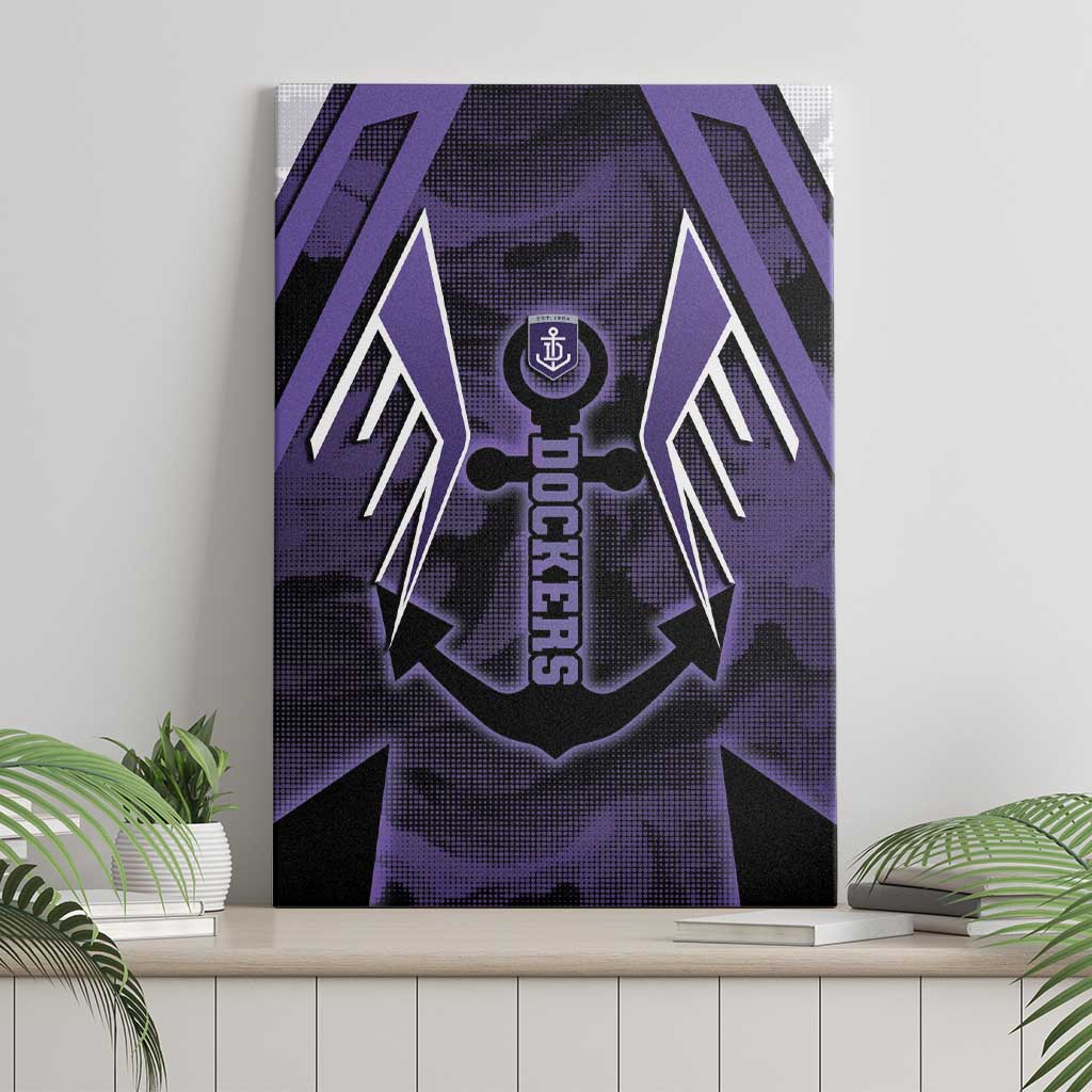 Fremantle Football Canvas Wall Art Dockers Anchor Sporty Style